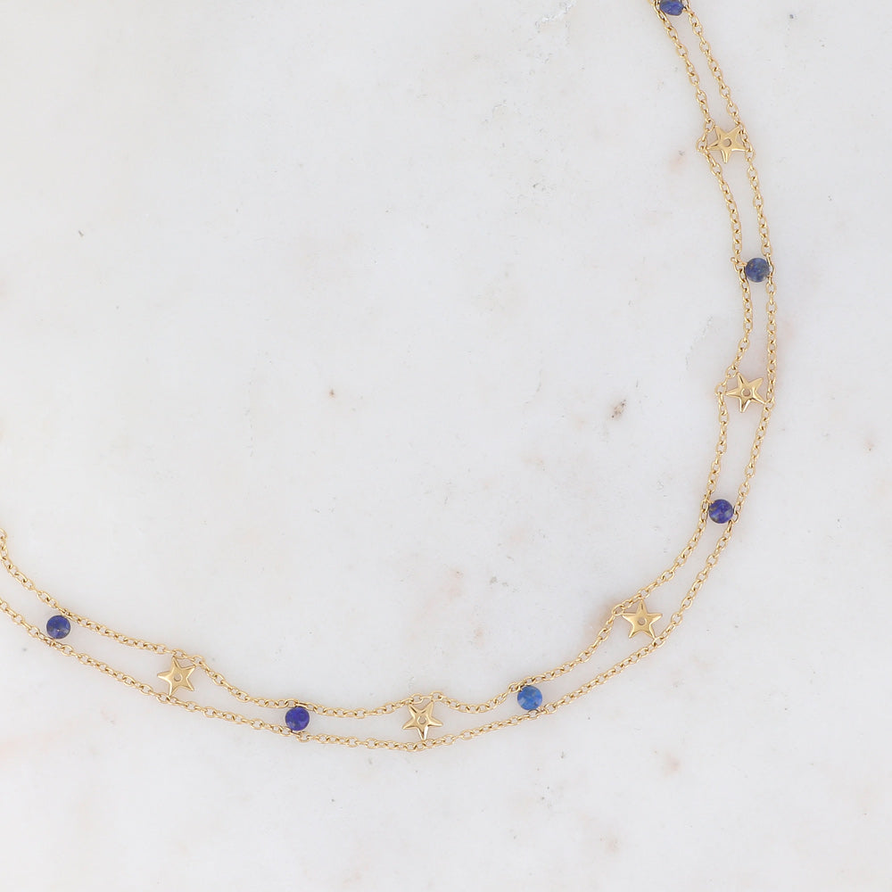 Collier Ras de Cou Breanna Lapis Lazuli