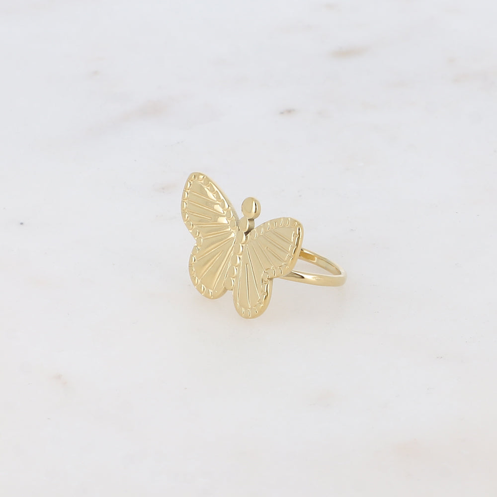 Bague Grand Papillon Doré