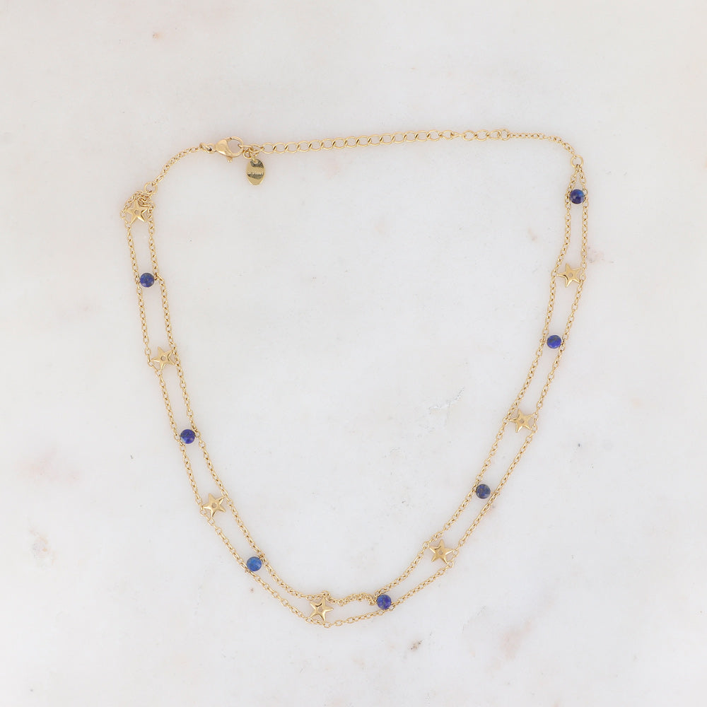 Collier Ras de Cou Breanna Lapis Lazuli