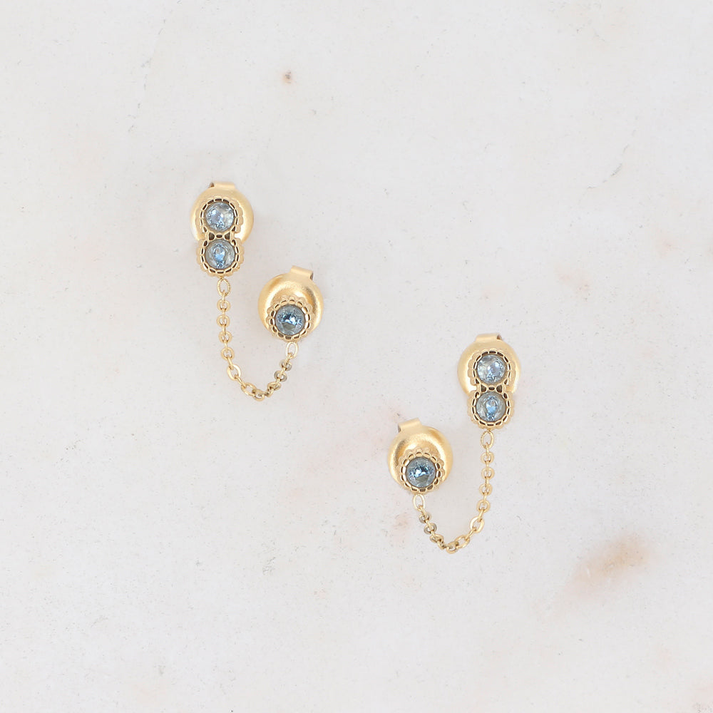 Boucles d'oreilles Florina Bleu