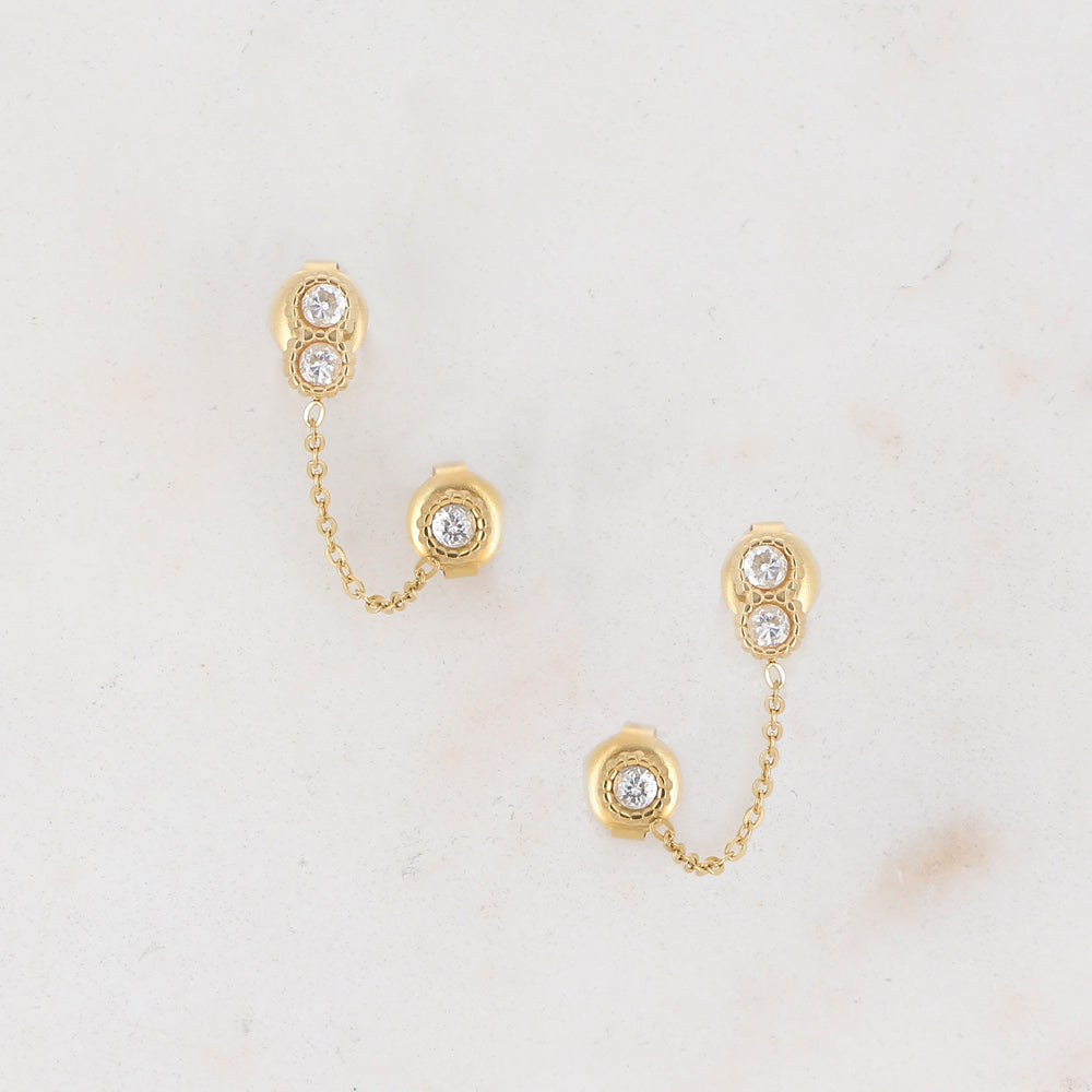 Boucles d'oreilles Florina Doré