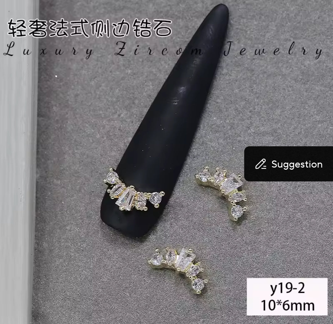 Pré-Commande Charms Ongles : Couronne 2 Zirconium