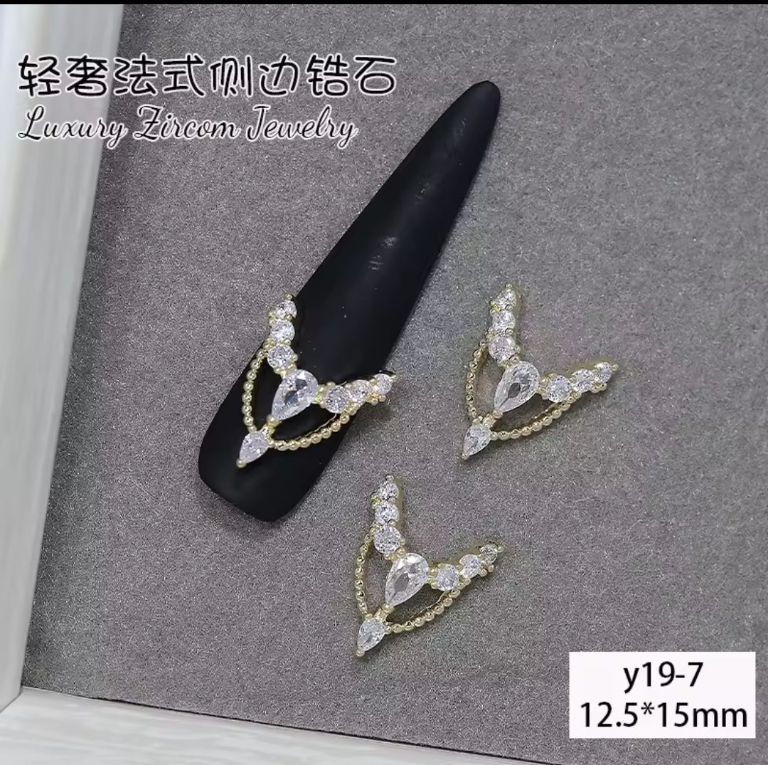 Pré-Commande Charms Ongles : Couronne 7 Zirconium