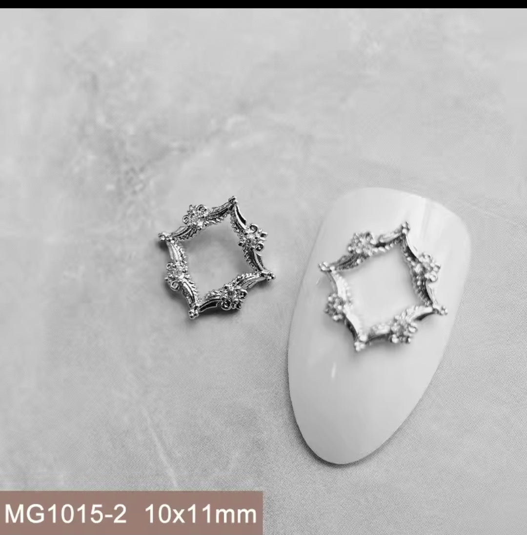 Pré-Commande Charms Ongles : Cadre 2 Doré
