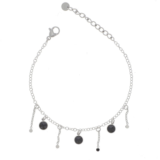 Bracelet Lupin Rhodium Jet