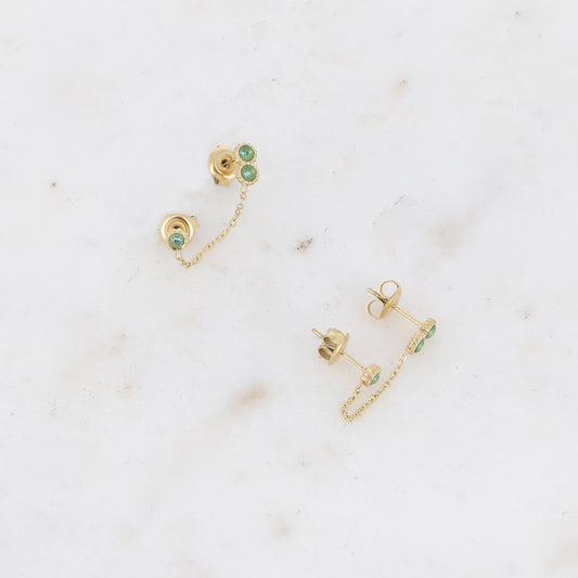 Boucles d'oreilles Florina Vert