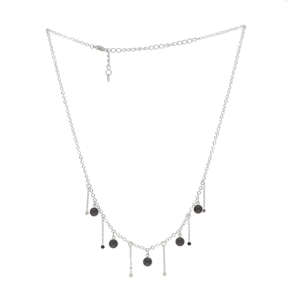 Collier Lupin Rhodium Jet