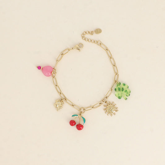 Bracelet Azura Doré - Pendantifs