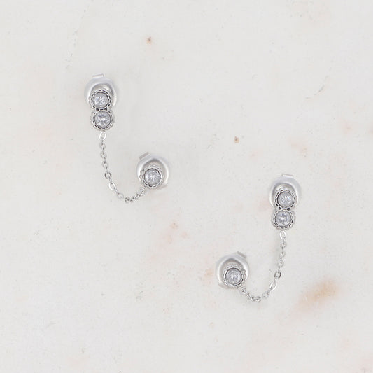 Boucles d'oreilles Florina Argenté