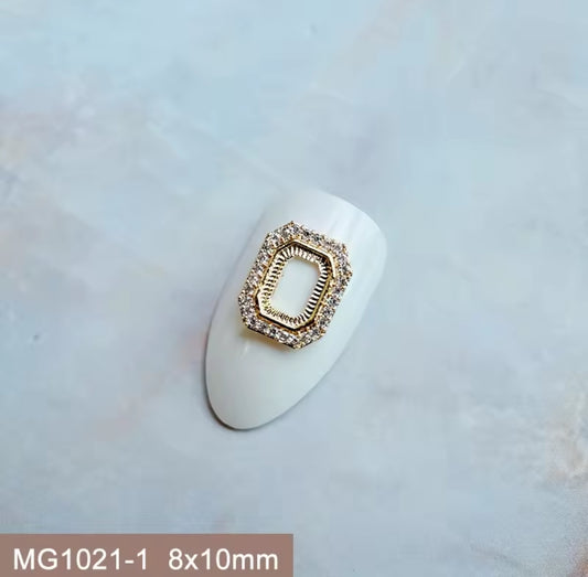 Pré-Commande Charms Ongles : Cadre 4 Doré