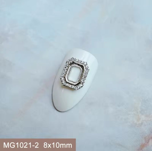 Pré-Commande Charms Ongles : Cadre 4 Argenté