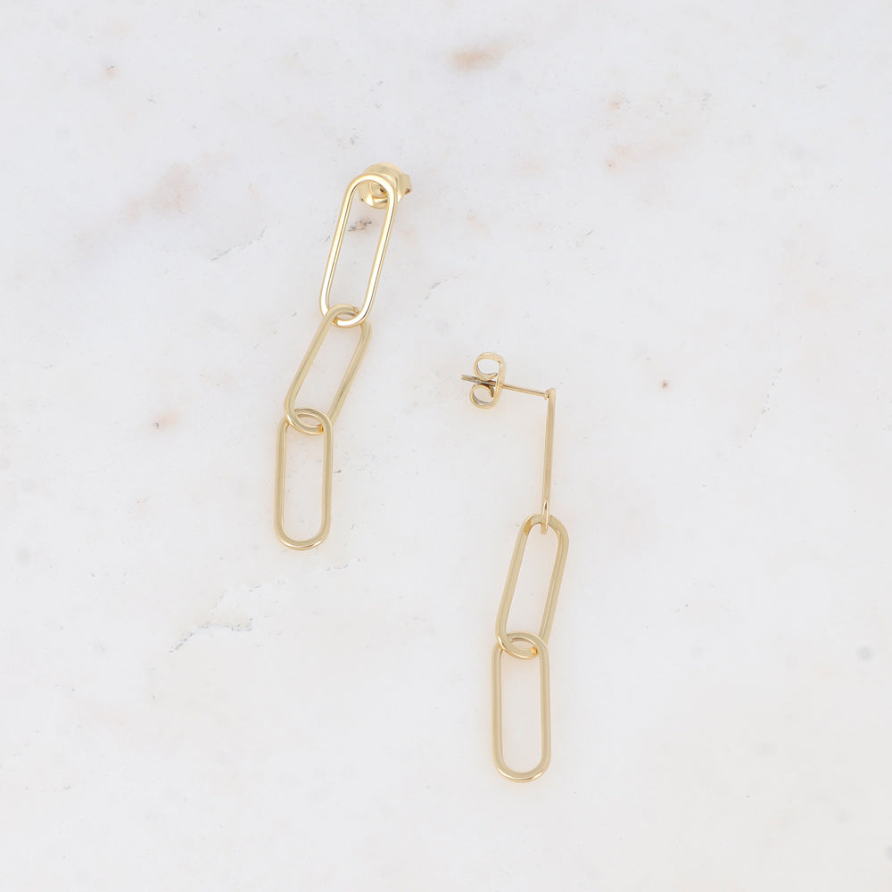 Boucles d'oreilles Sasha Doré - Compatible Charms