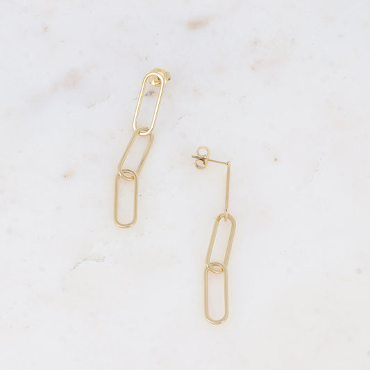 Boucles d'oreilles Sasha Doré - Compatible Charms
