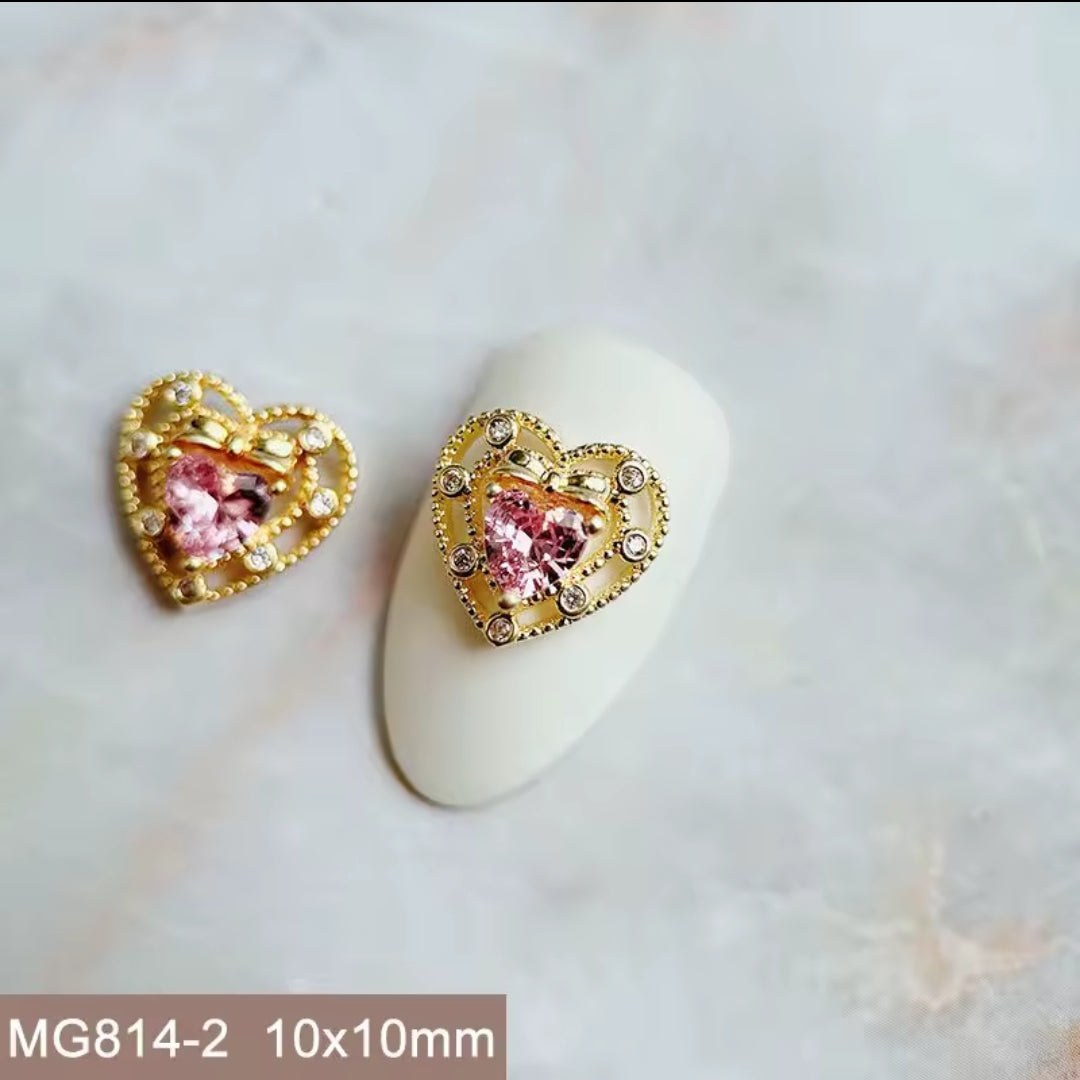 Pré-Commande Charms Ongles : Ornement 5 Zirconium Doré