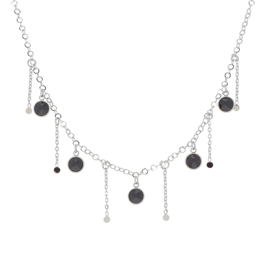 Collier Lupin Rhodium Jet