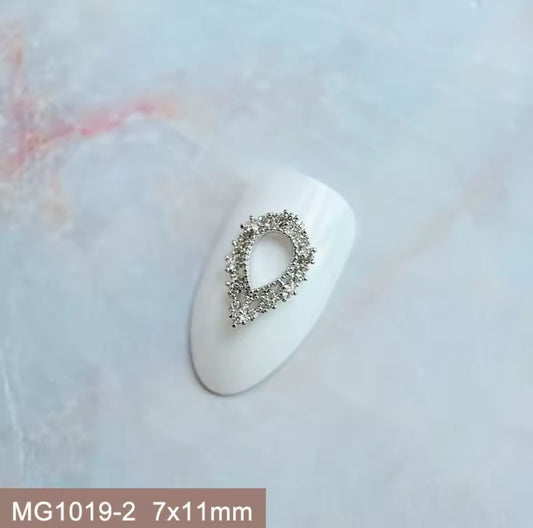 Pré-Commande Charms Ongles : Cadre 3 Argenté
