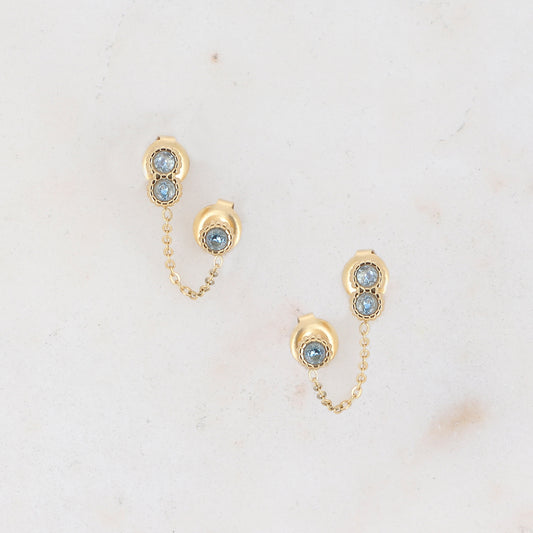 Boucles d'oreilles Florina Bleu