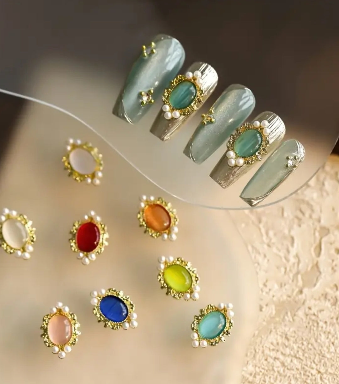 Pré-Commande Charms Ongles : Ornement 15 Lot 16 pièces