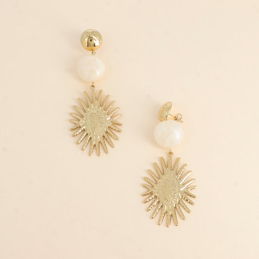 Boucles d'oreilles Juliette Blanc