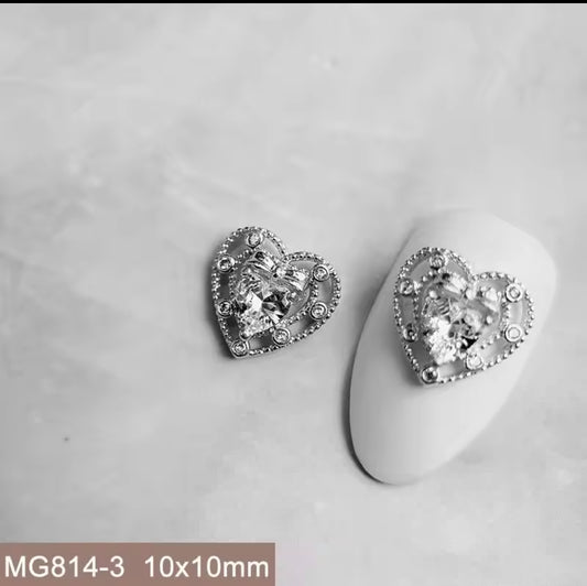 Pré-Commande Charms Ongles : Ornement 6 Zirconium Argenté