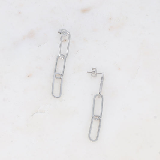 Boucles d'oreilles Sasha Argenté - Compatible Charms