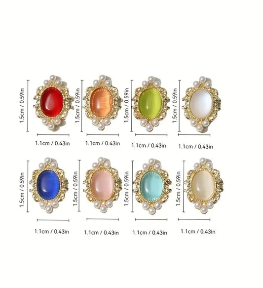 Pré-Commande Charms Ongles : Ornement 15 Lot 16 pièces